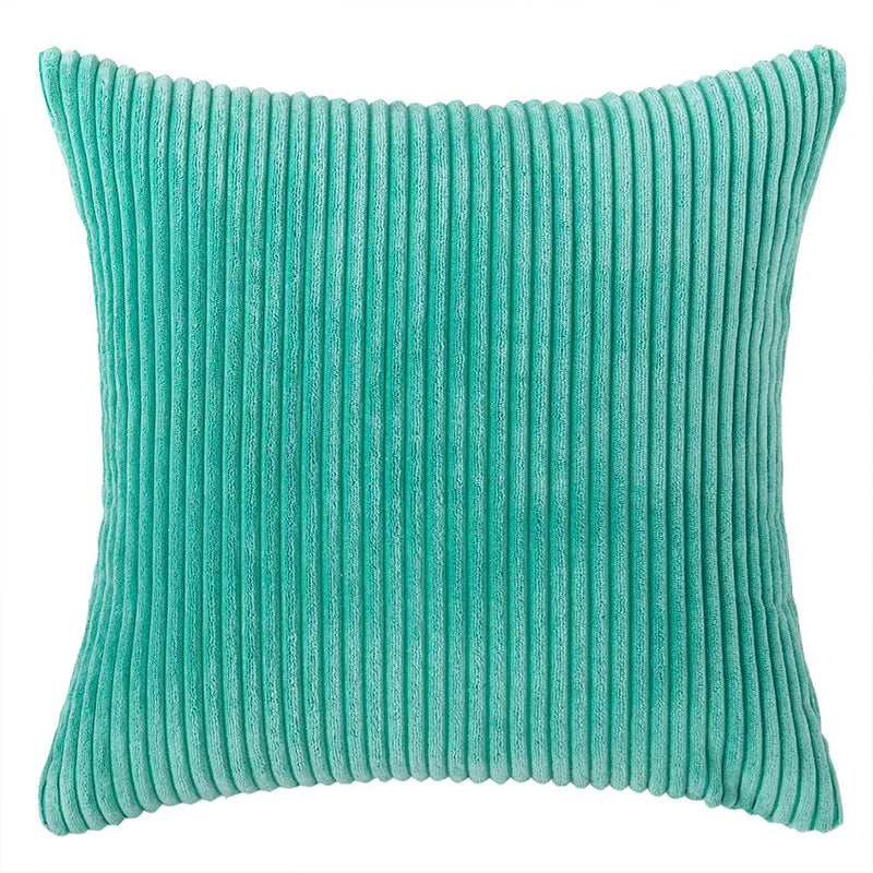 Varevyn Sierkussenhoes – Gestreept Corduroy met Zachte Textuur
