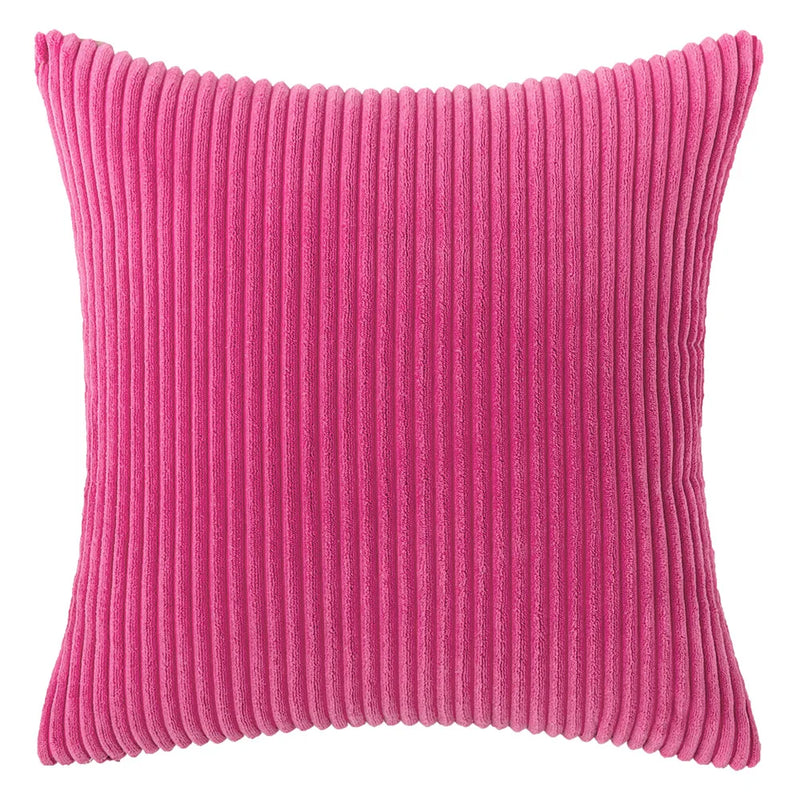 Varevyn Sierkussenhoes – Gestreept Corduroy met Zachte Textuur
