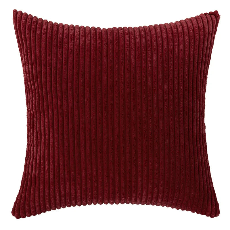 Varevyn Sierkussenhoes – Gestreept Corduroy met Zachte Textuur