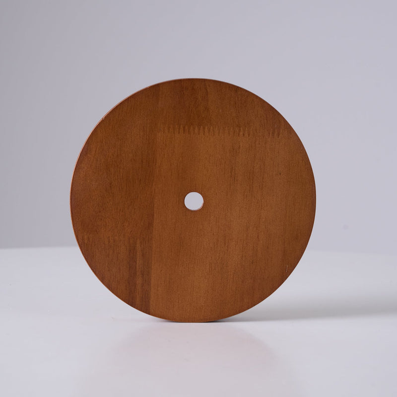 Virelora Hanglamp – Travertin en Hout met Glazen Detail