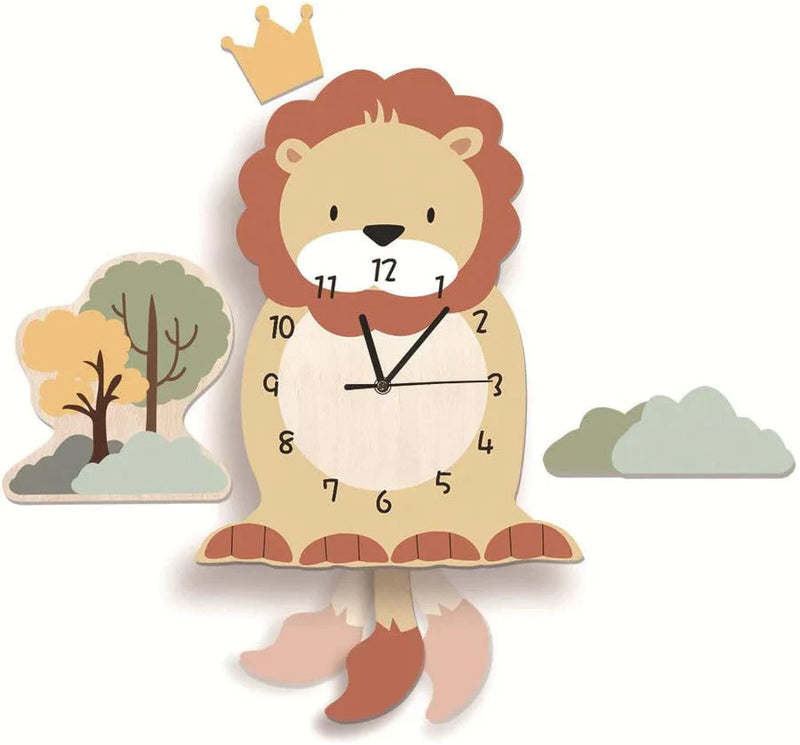 Mirello Kinderwandklok – Dieren Design voor Spelenderwijs Leren