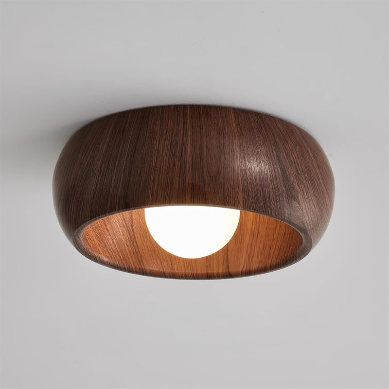 Elvienne Plafondlamp – Minimalistisch Houtdesign met LED Verlichting