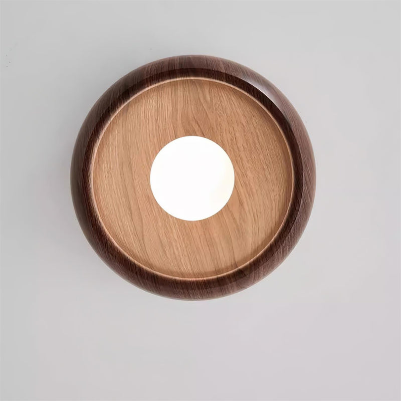 Elvienne Plafondlamp – Minimalistisch Houtdesign met LED Verlichting