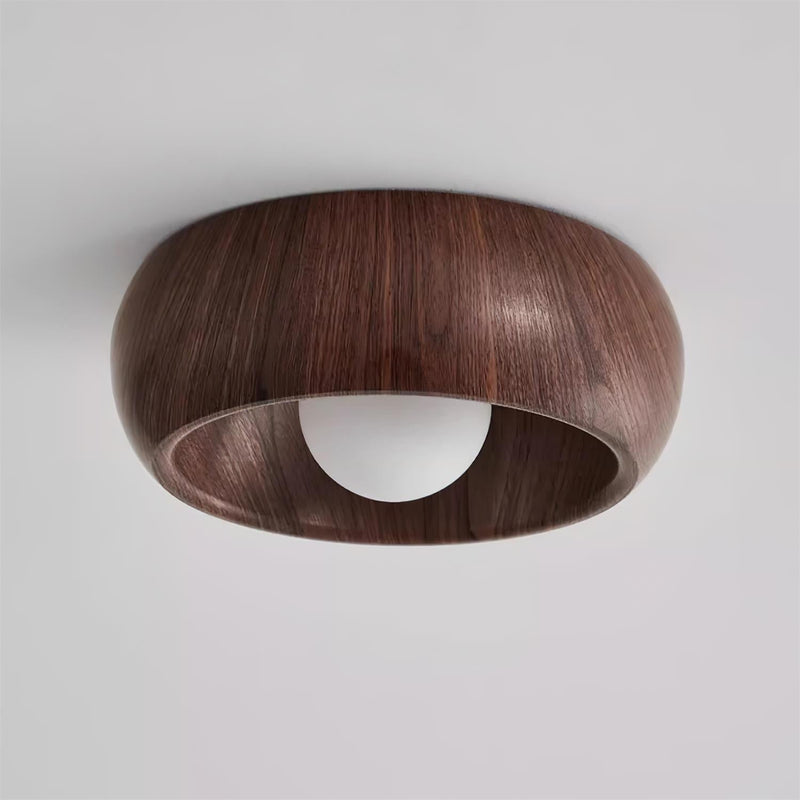 Elvienne Plafondlamp – Minimalistisch Houtdesign met LED Verlichting