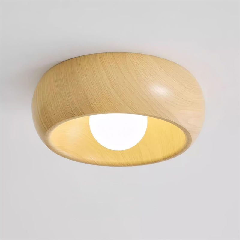 Elvienne Plafondlamp – Minimalistisch Houtdesign met LED Verlichting
