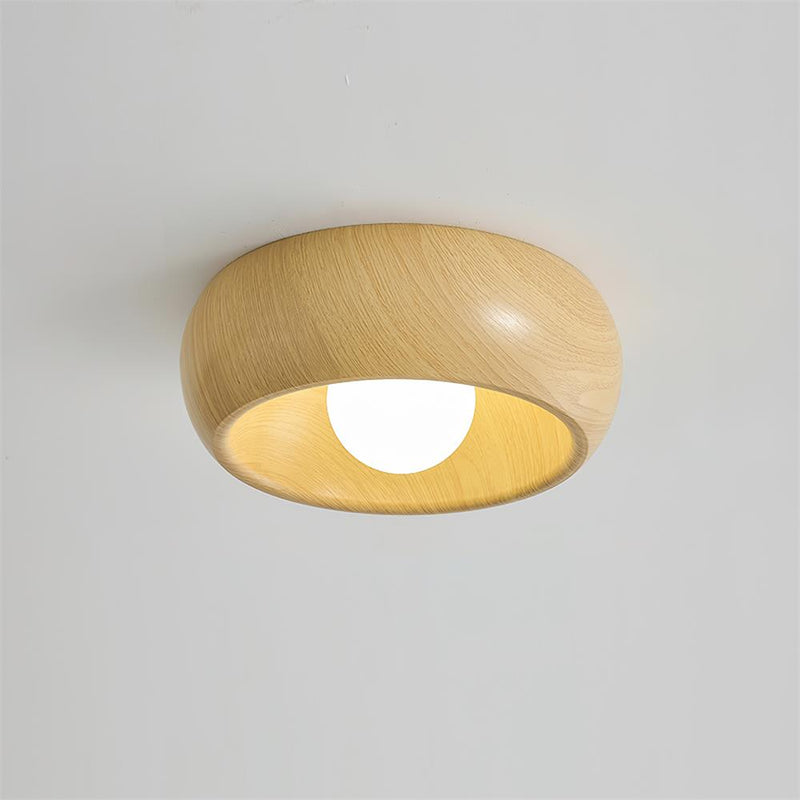 Elvienne Plafondlamp – Minimalistisch Houtdesign met LED Verlichting