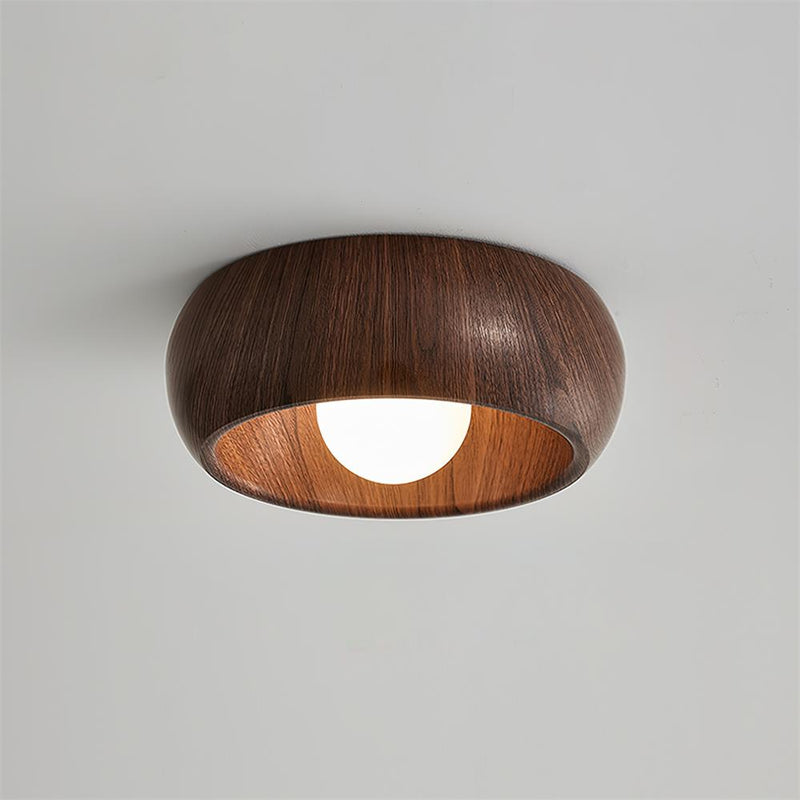 Elvienne Plafondlamp – Minimalistisch Houtdesign met LED Verlichting