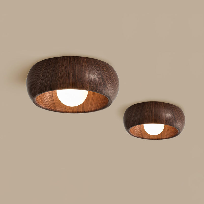 Elvienne Plafondlamp – Minimalistisch Houtdesign met LED Verlichting