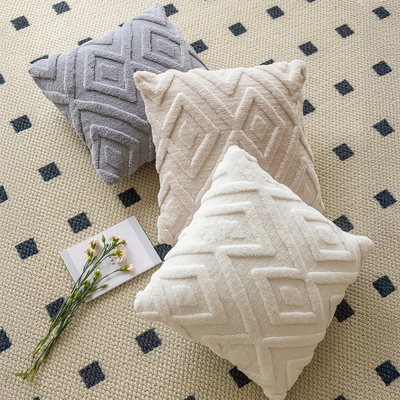 Averelle Sierkussenhoezen – Boho Jacquard met Geometrisch Patroon