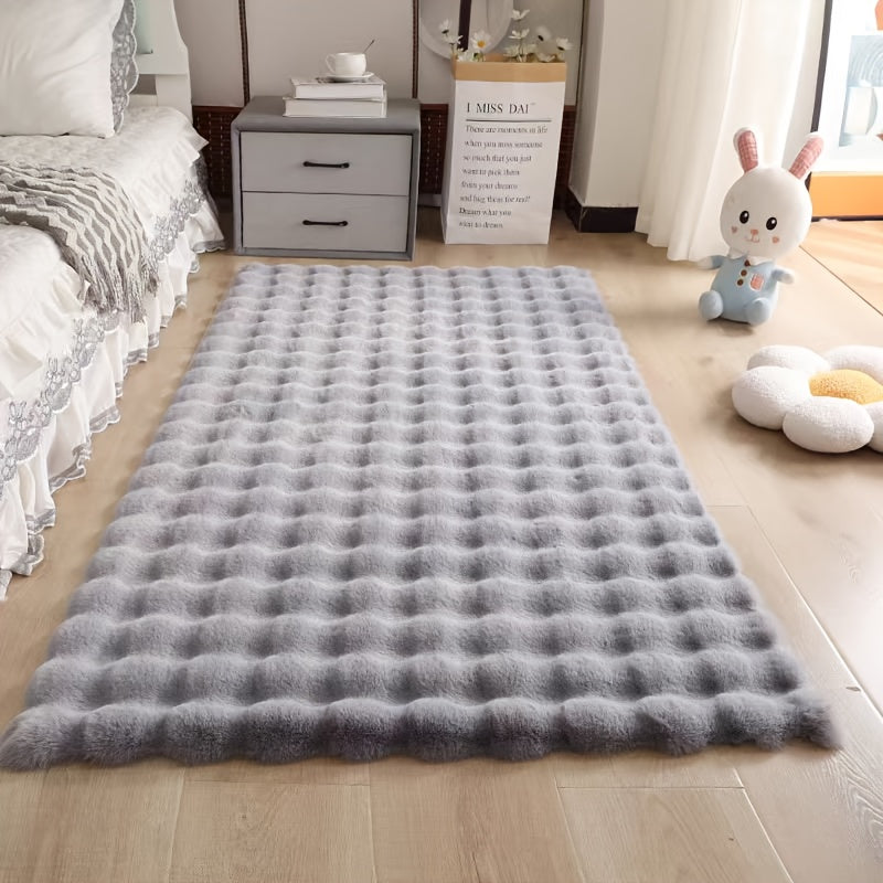 Velmira Antislip Vloerkleed – Extra Pluizig Bubble Design