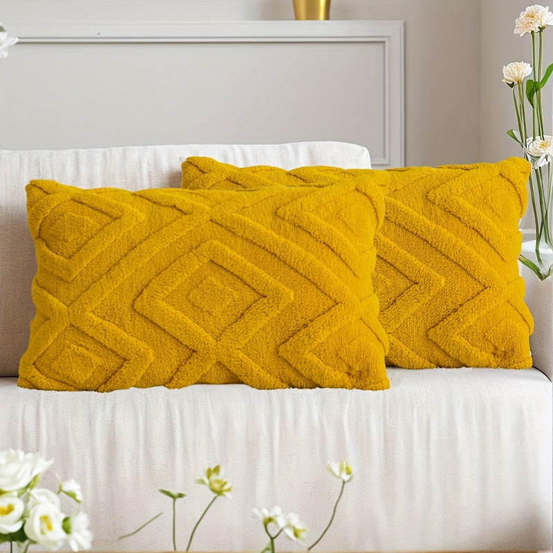 Averelle Sierkussenhoezen – Boho Jacquard met Geometrisch Patroon