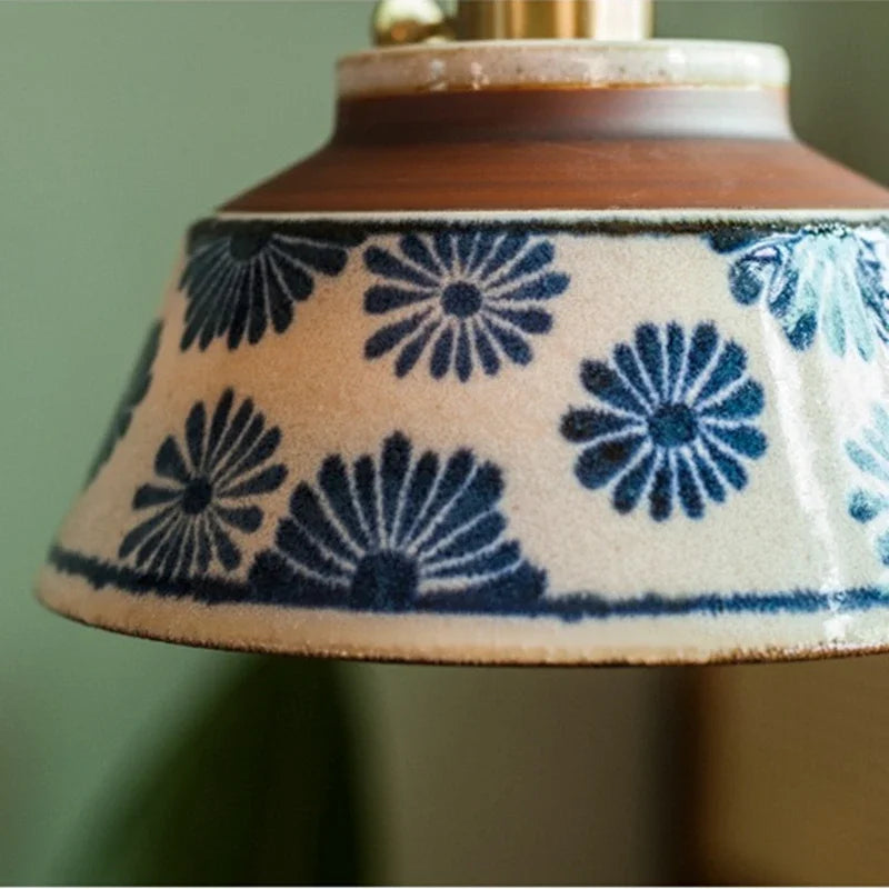 Floravyn Hanglamp – Keramiekdesign met Bloemmotief