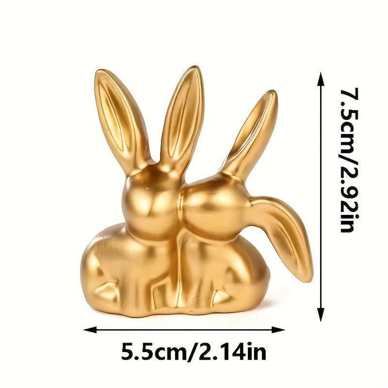 Averelle Konijnenbeeldje – Goudkleurige Sculptuur