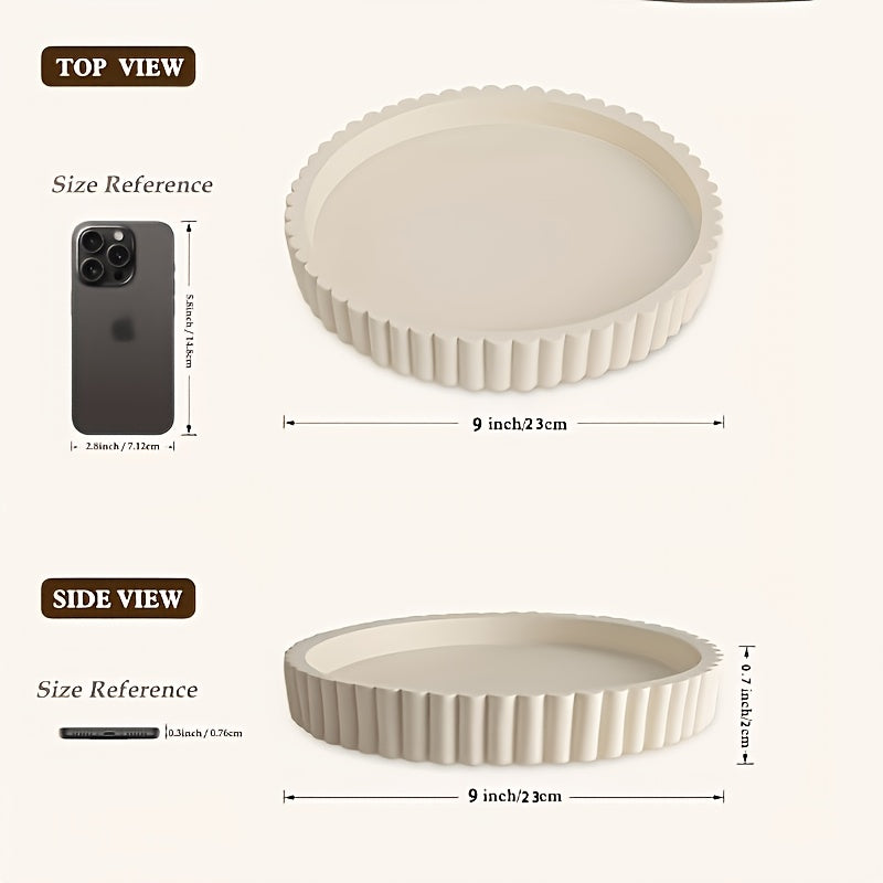 Calviera Dienblad – Ronde Golfvorm met Tijdloos Design