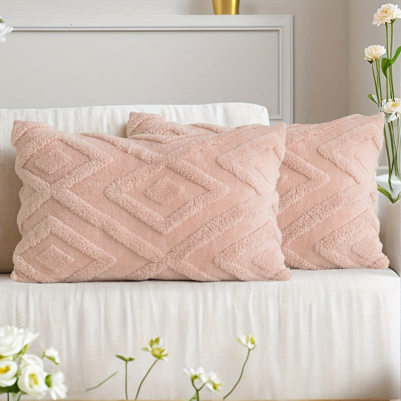 Averelle Sierkussenhoezen – Boho Jacquard met Geometrisch Patroon