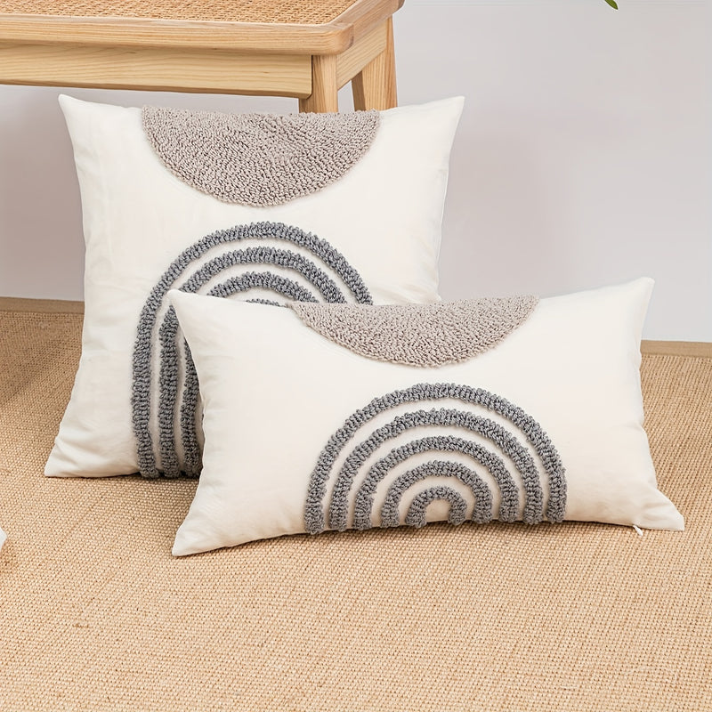 Sorvella Sierkussenhoes – Halfrond Geometrisch Design
