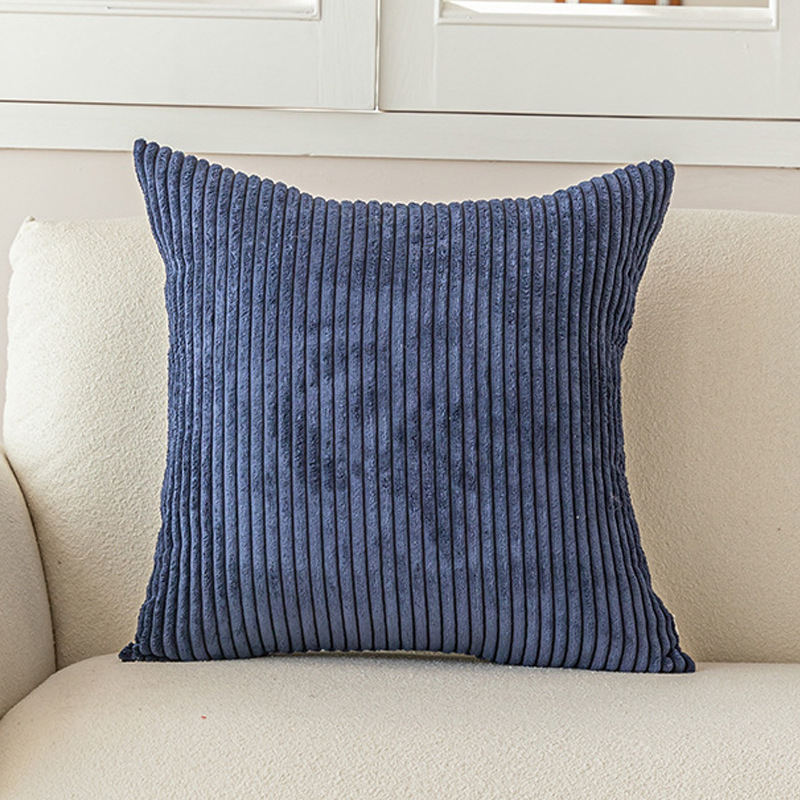 Corduroy Kussenhoes met Verticale Ribbels voor Tijdloze Interieurstijl
