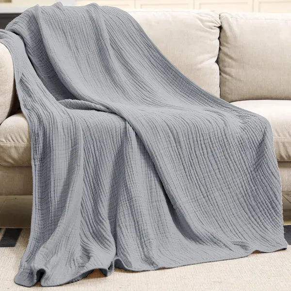 Mavellin Mousseline Plaid – Ademend Design voor Elk Seizoen